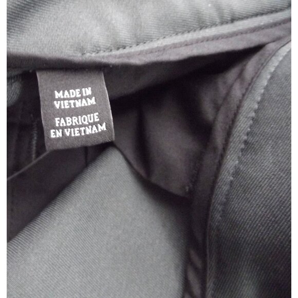 oobe Mens Gray Polyester Pants 46 x 32 Flat Front Straight Leg Work - Picture 9 of 10